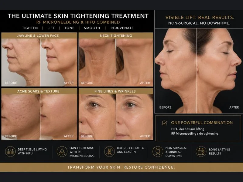 Results of combined treatment for the ultimate skin tightening treatment Camden